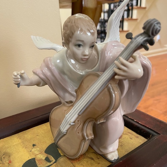 LLADRO #5492 “HEAVENLY CELLIST” Gloss Retired Rare